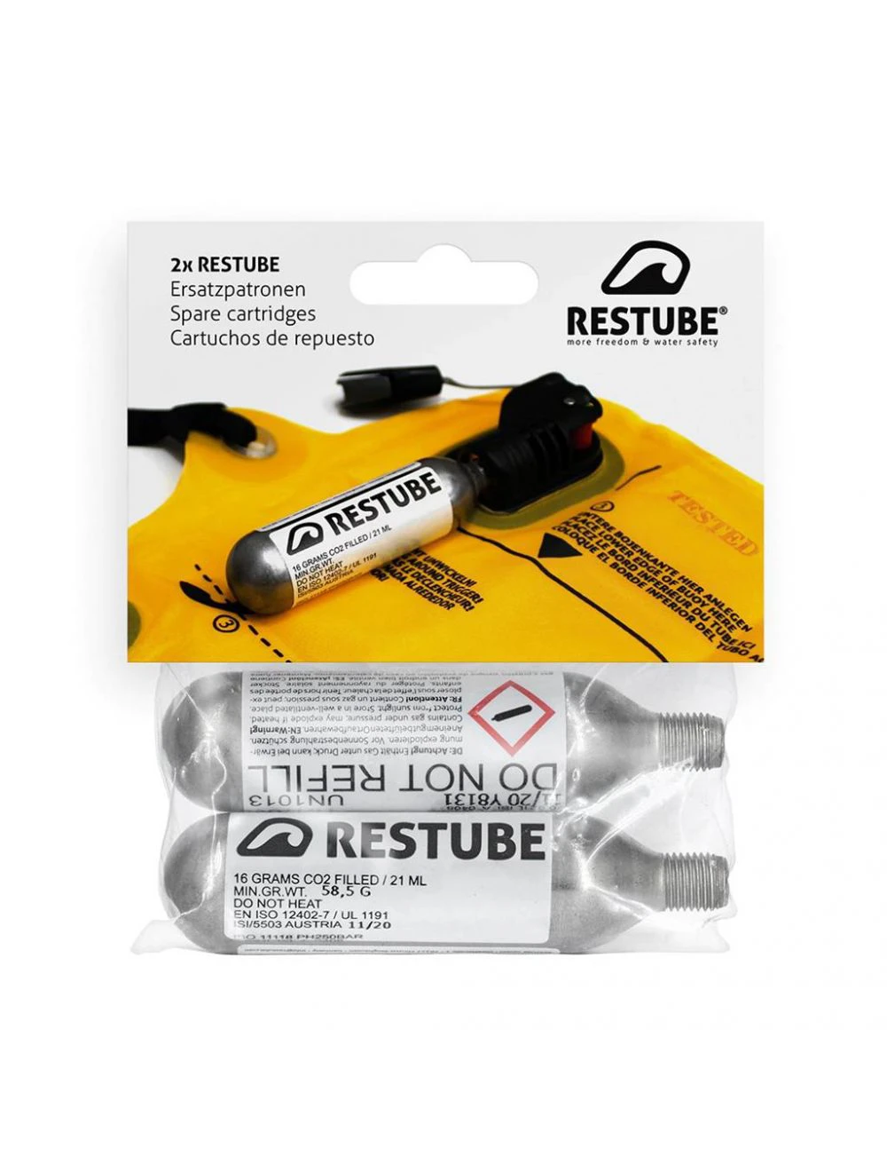 Restube CO2 Cartridge 16g