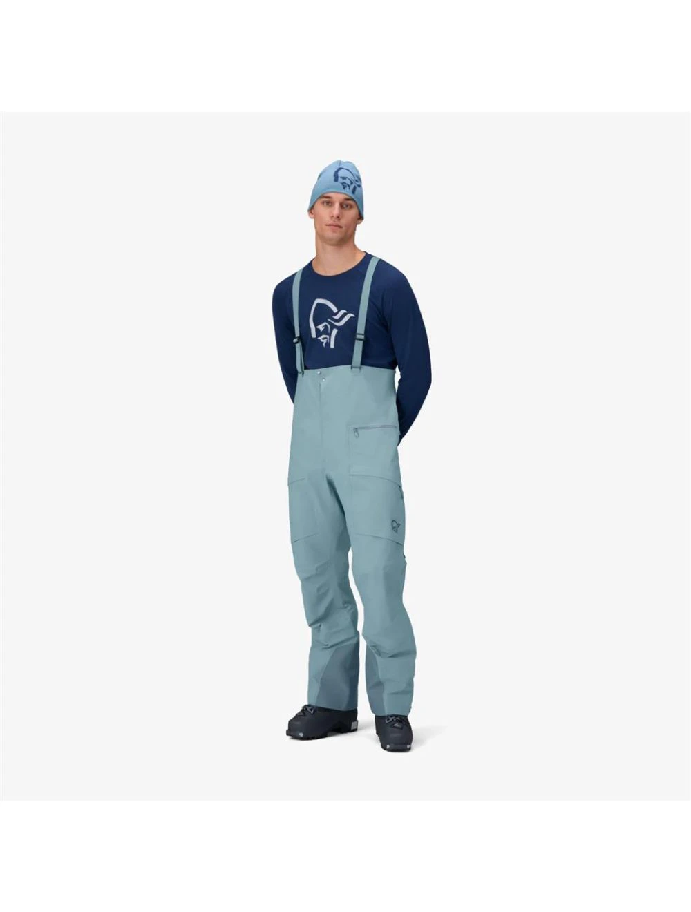 That is a Snowboard Pants; Ski Pants; Norrona M's møre Gore-Tex Salopette trooper