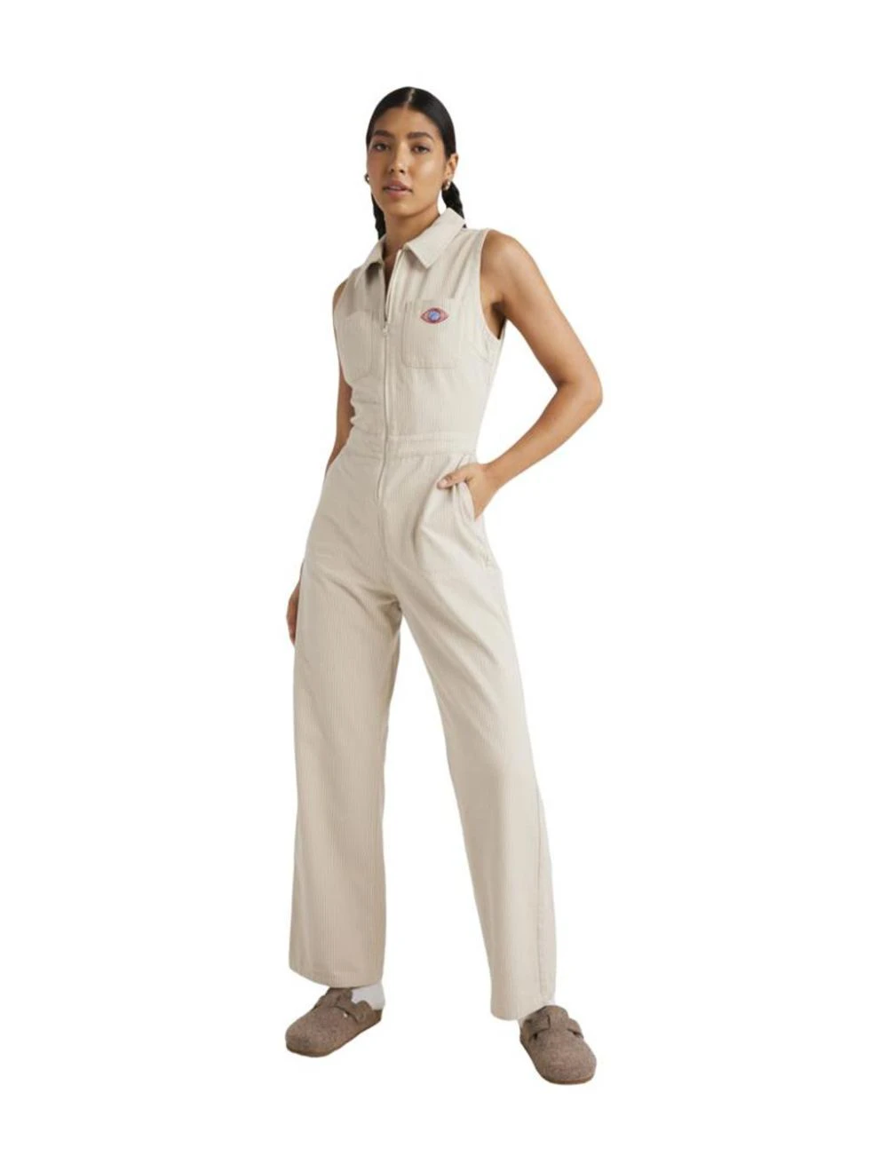 That is a Playsuit; Jumpsuit RVCA Striped Boiler (WDR0) Natural