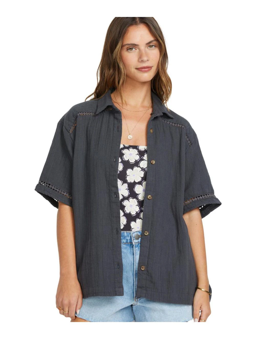 That is a Top; Shirt Billabong Summers End SS (BSD) black sands