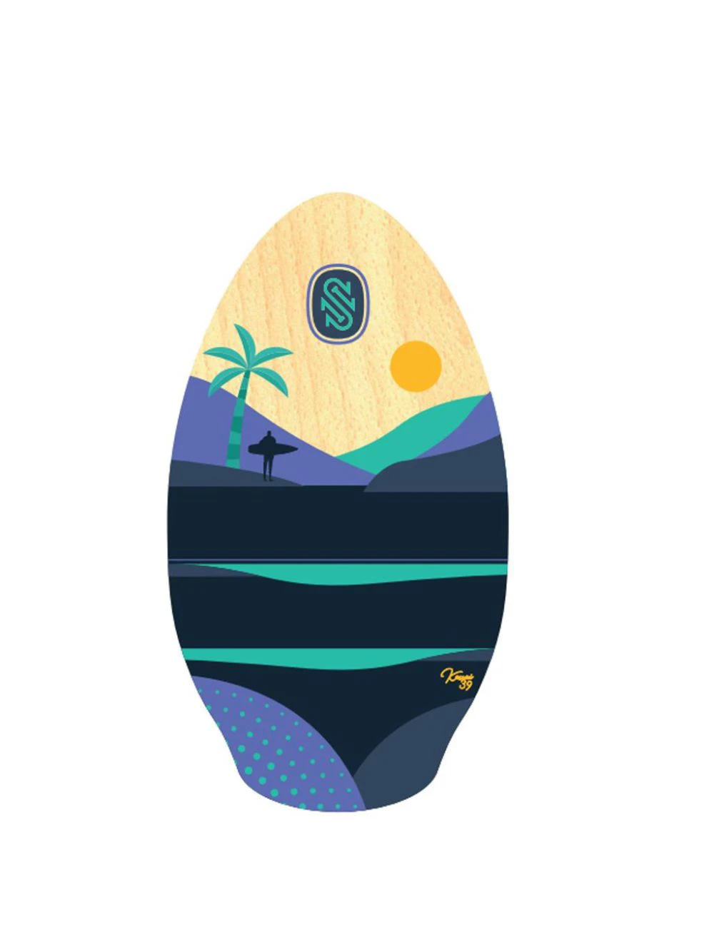 That is a Bodyboard SkimOne Kauai 39 100cm Lila Türkis
