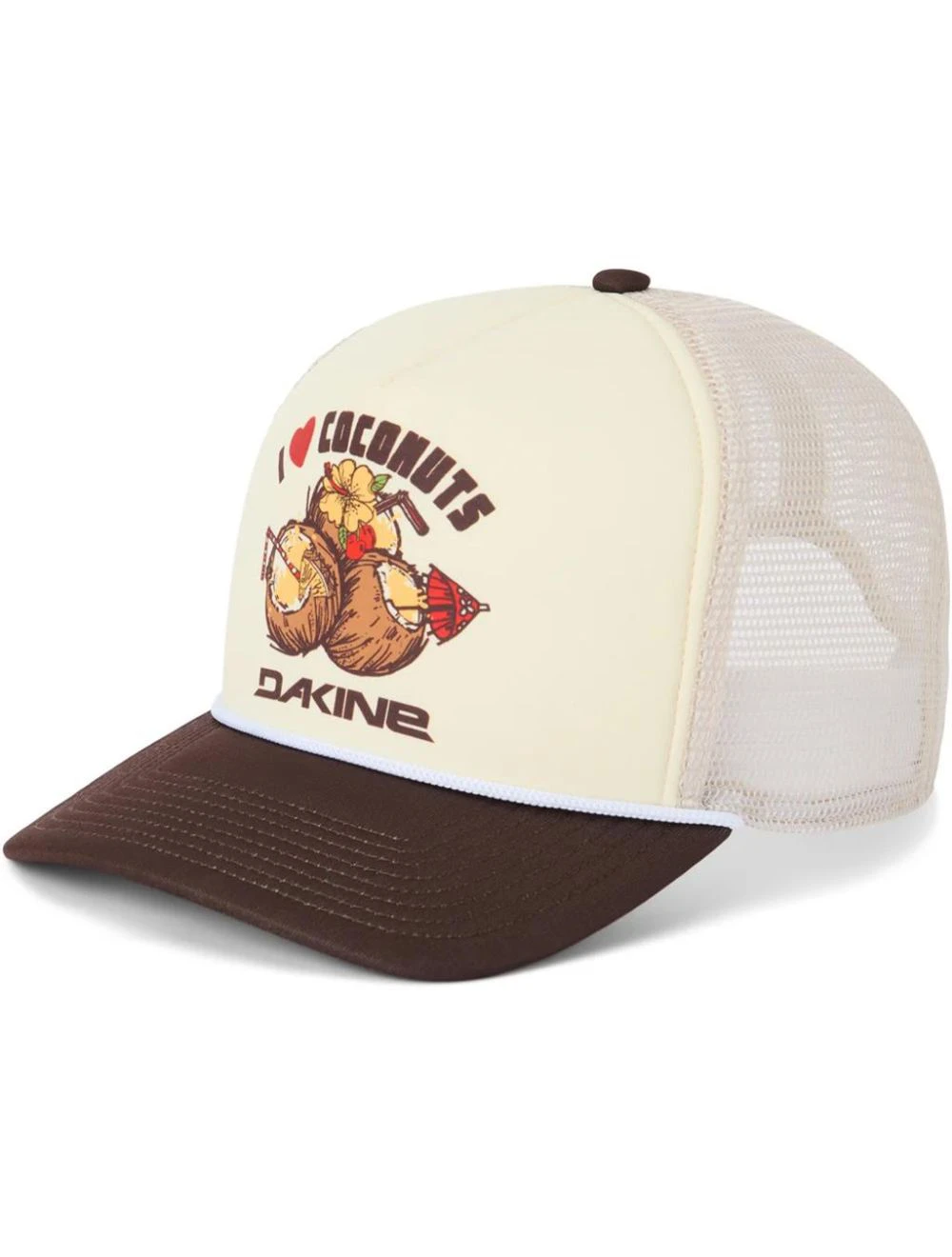 That is a Cap DaKine Vacation Trucker Coconuts