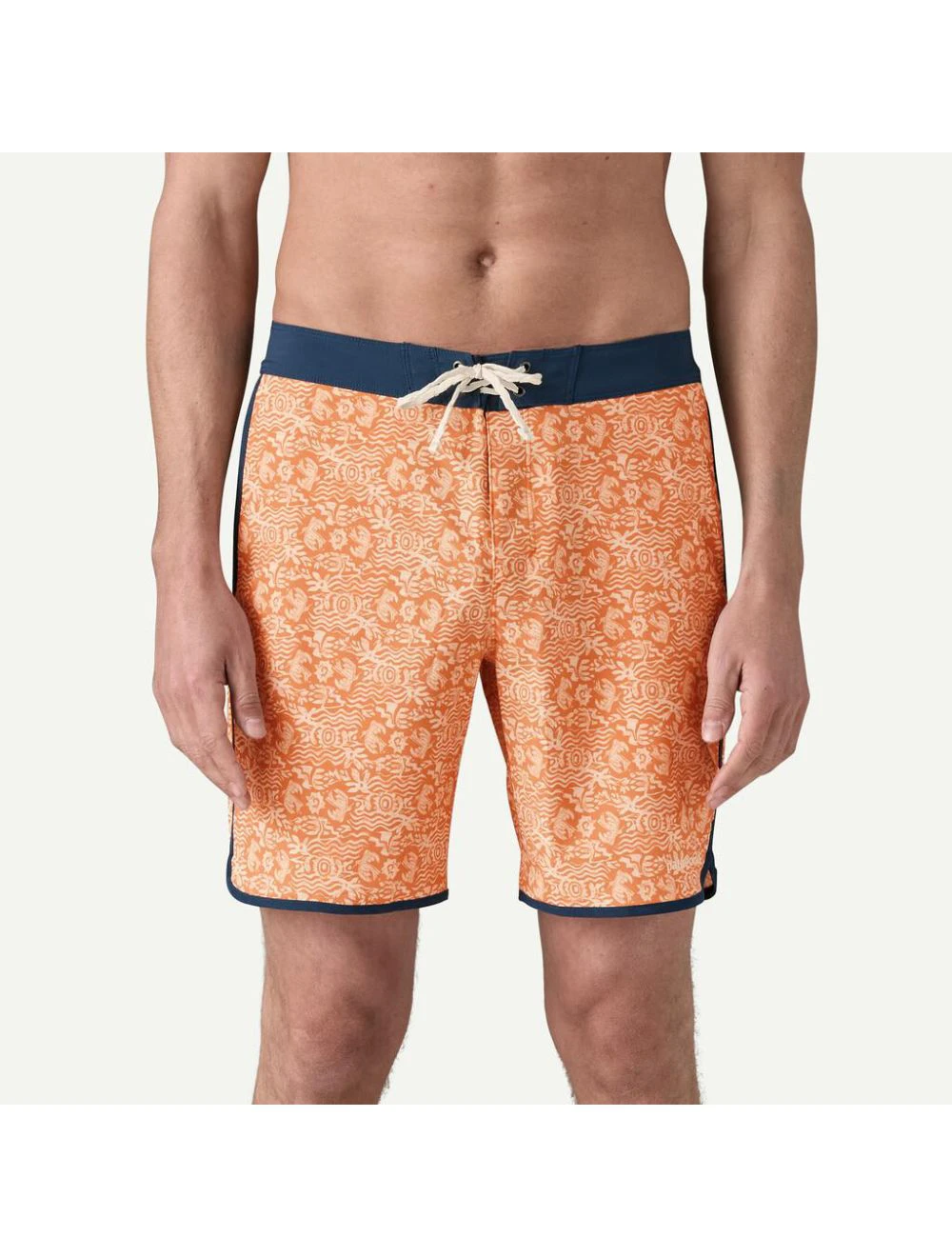 That is a Boardshort;Swimtrunks Patagonia M's Hydropeak Side Shore Boardshorts - 18 in. Mountain Breeze: Sunset Orange
