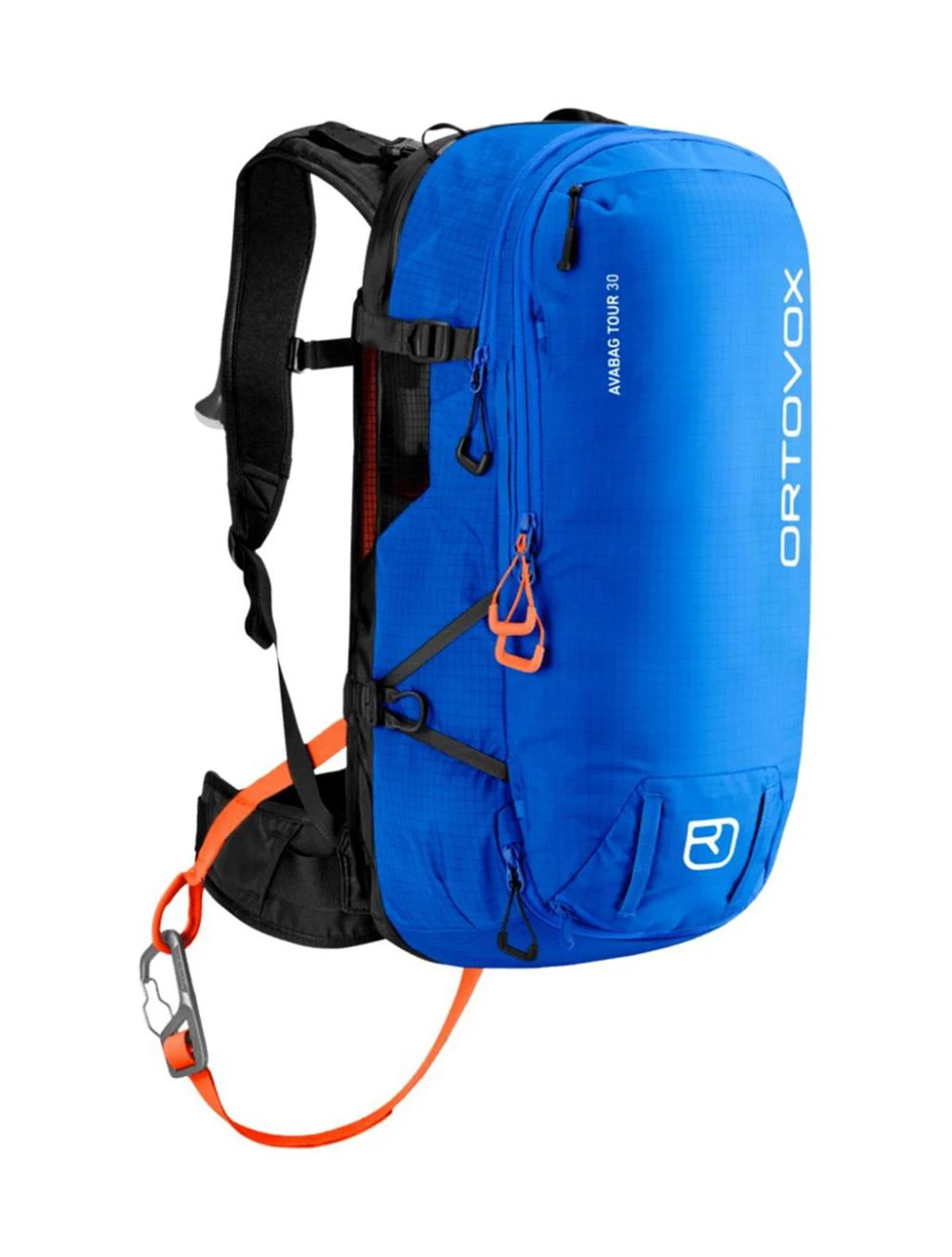 That is a Avalanche Backpack; Ortovox Avabag Litric Tour 30 blue note blue note
