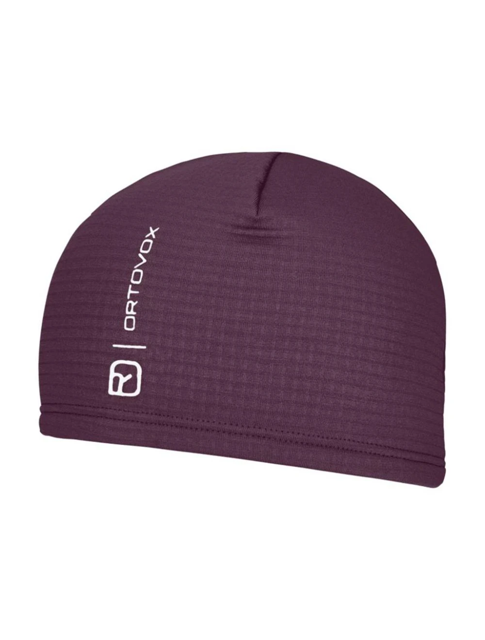 That is a  Ortovox Fleece Grid Beanie dark wild berry dark wild berry
