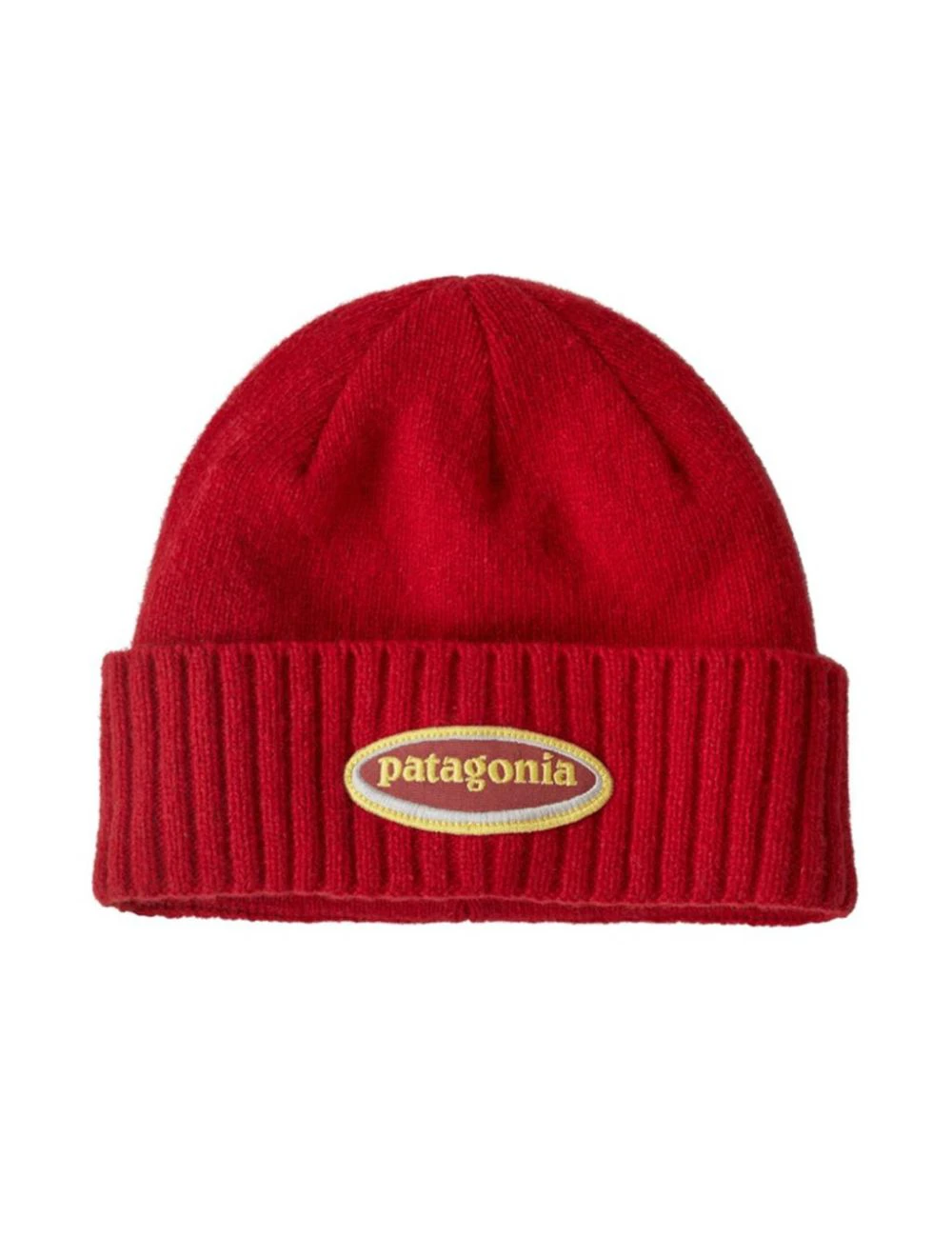 That is a Patagonia Brodeo Beanie Oval Logo: Amanita Red Oval Logo: Amanita Red