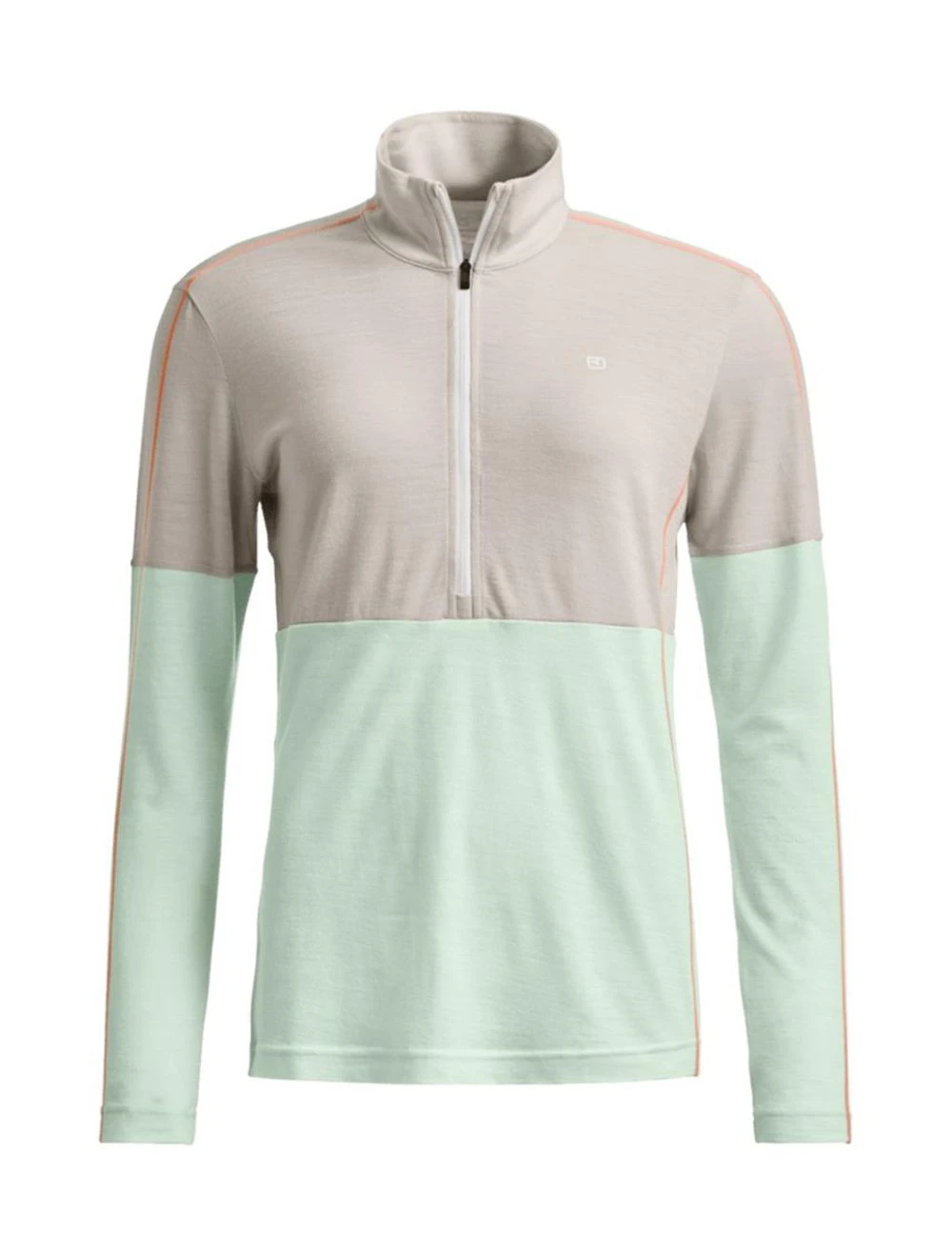 That is a Layering Ortovox 185 Rock'N'Wool Zip Neck W white tea