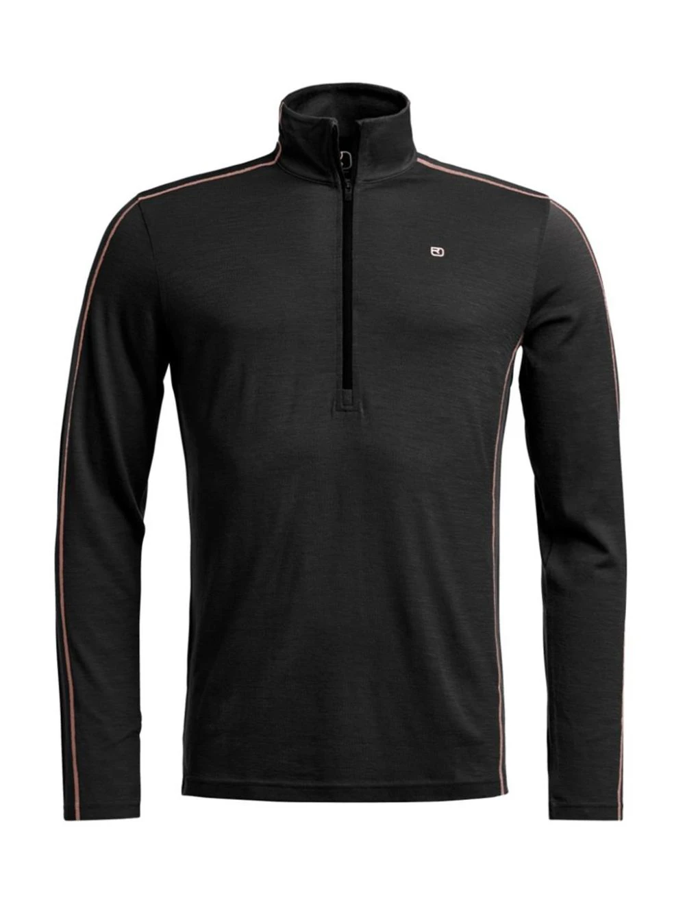 That is a Layering Ortovox 185 Rock'N'Wool Zip Neck M black raven