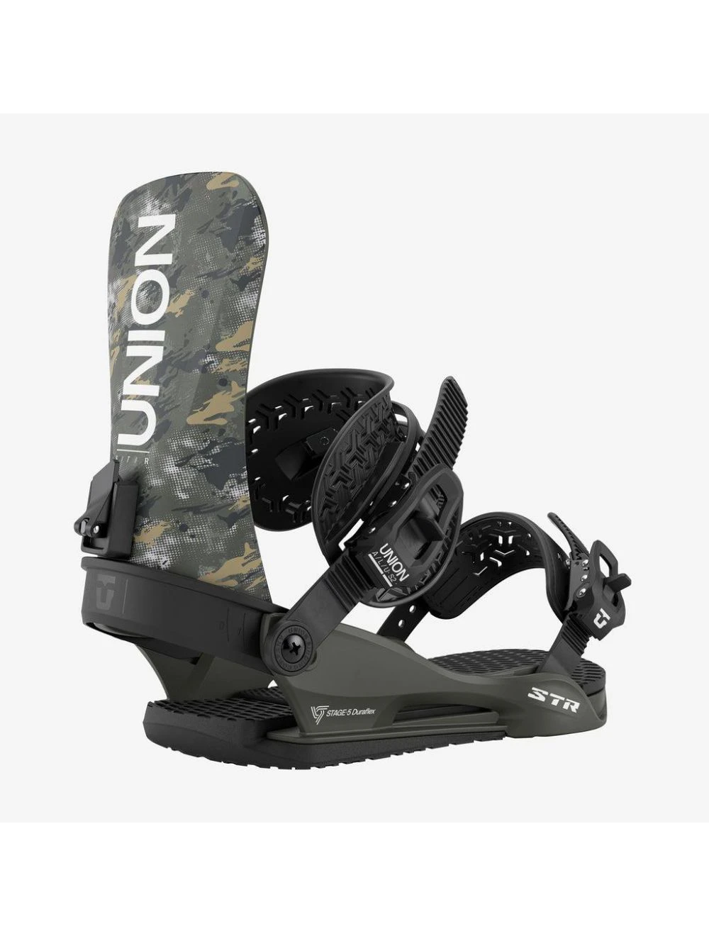 That is a Snowboard Bindings; Union STR Camo Camo