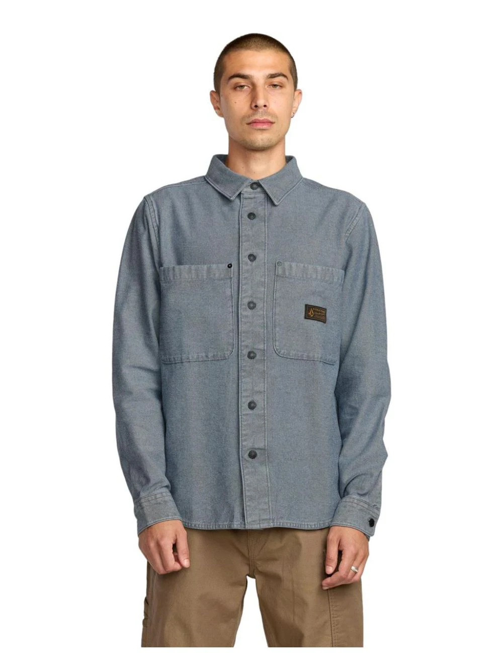 That is a Shirt Volcom LEVELSTONE LS blue wash blue wash