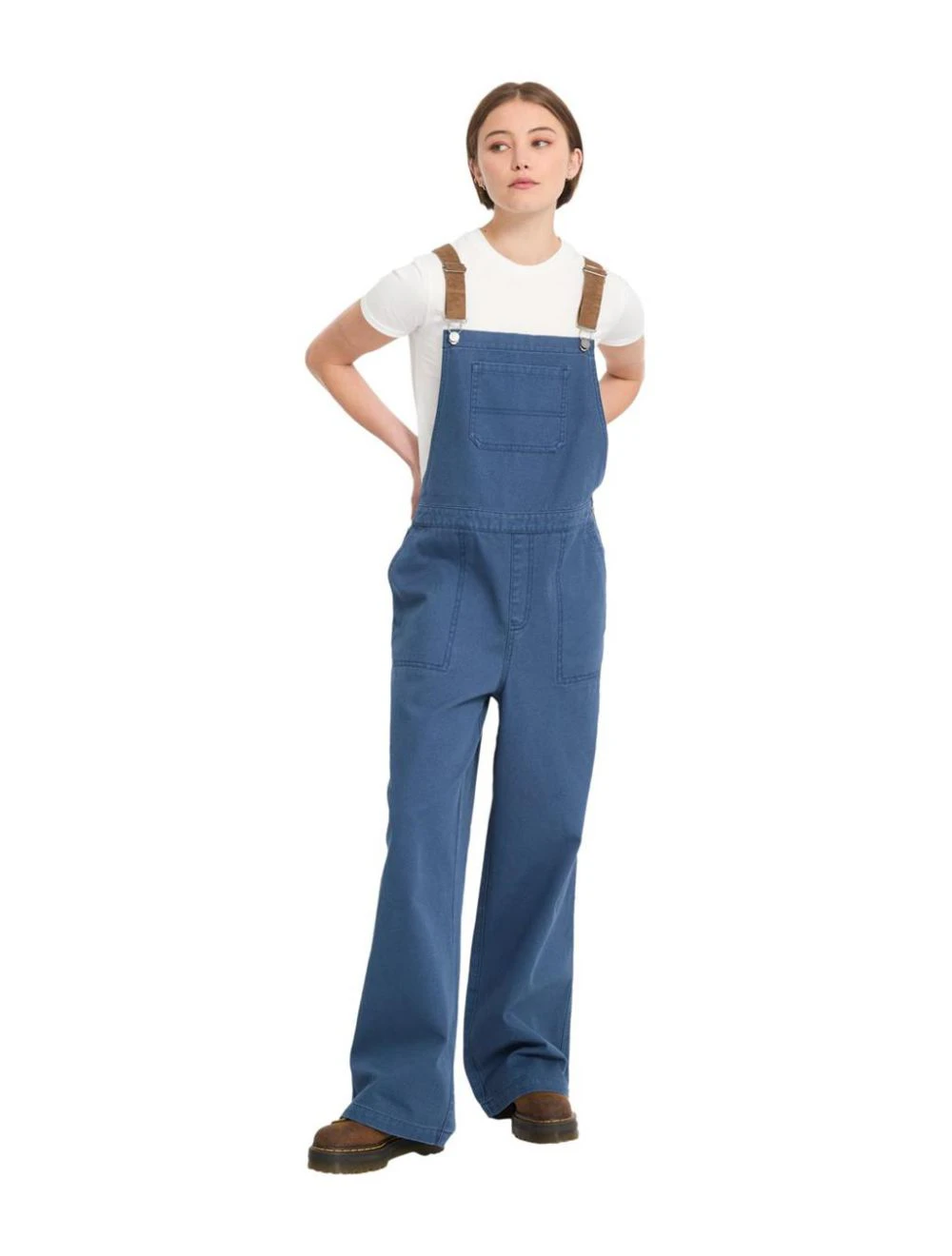 That is a Pants Volcom Full Cut Overalls Harbor Blue Harbor Blue