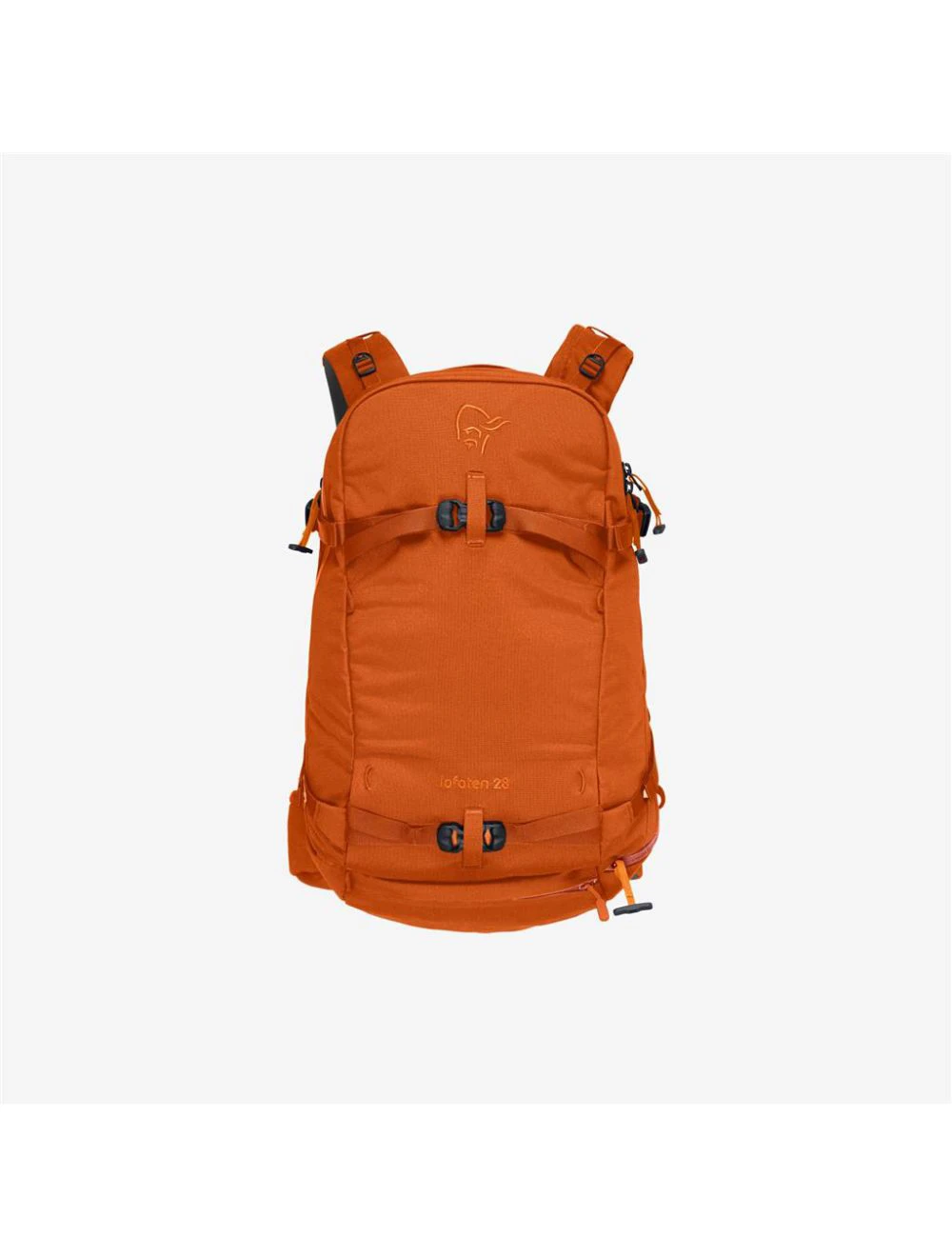 That is a Ski and Snowboarding Backpack Norrona lofoten 28L Pack Gold Flame Gold Flame