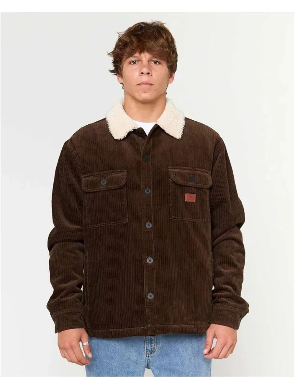 That is a Hoodie Rip Curl BELLS SHERPA JKT Coffee Coffee