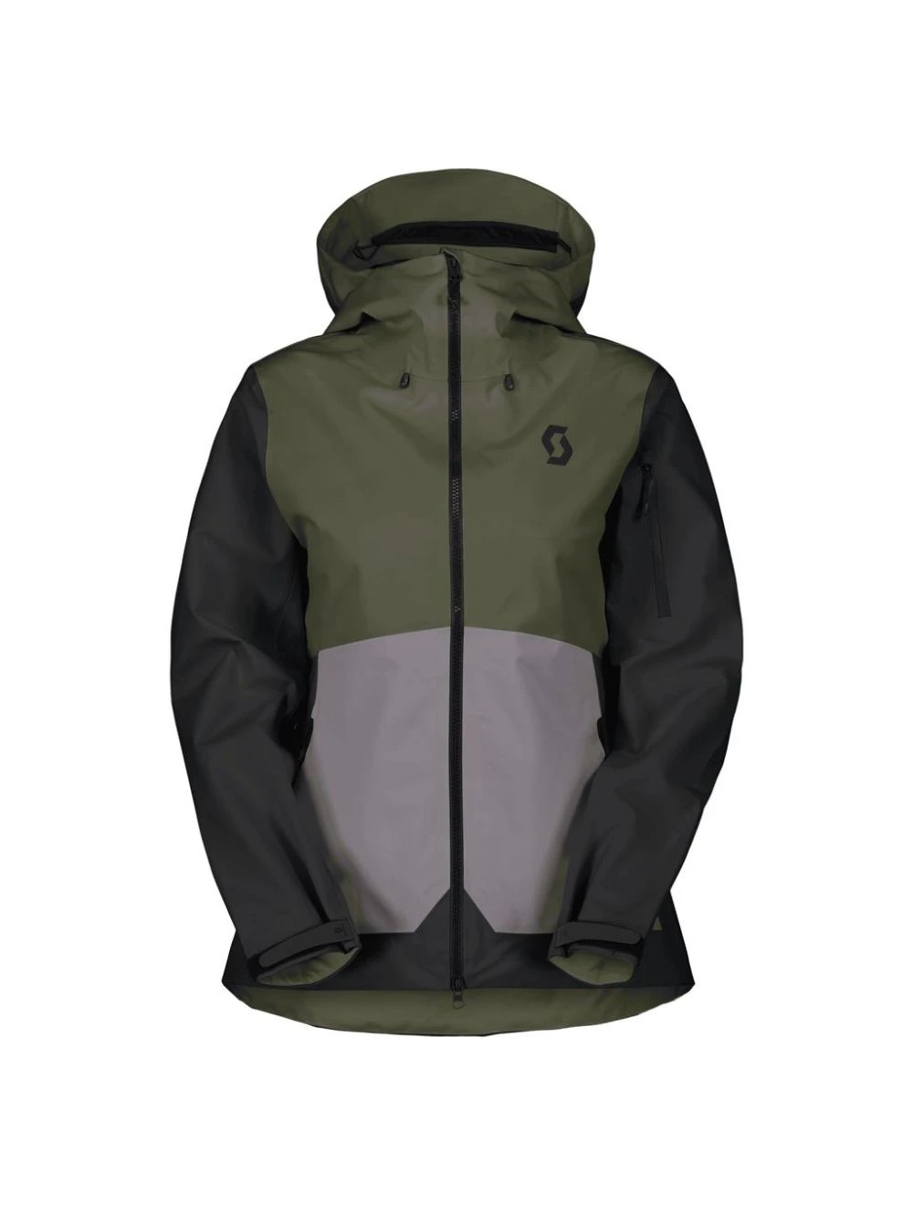 That is a Ski Jacket; Snowboard Jacket; Scott SCO Jacket W's Explorair 3L douglas green/evening grey douglas green/evening grey
