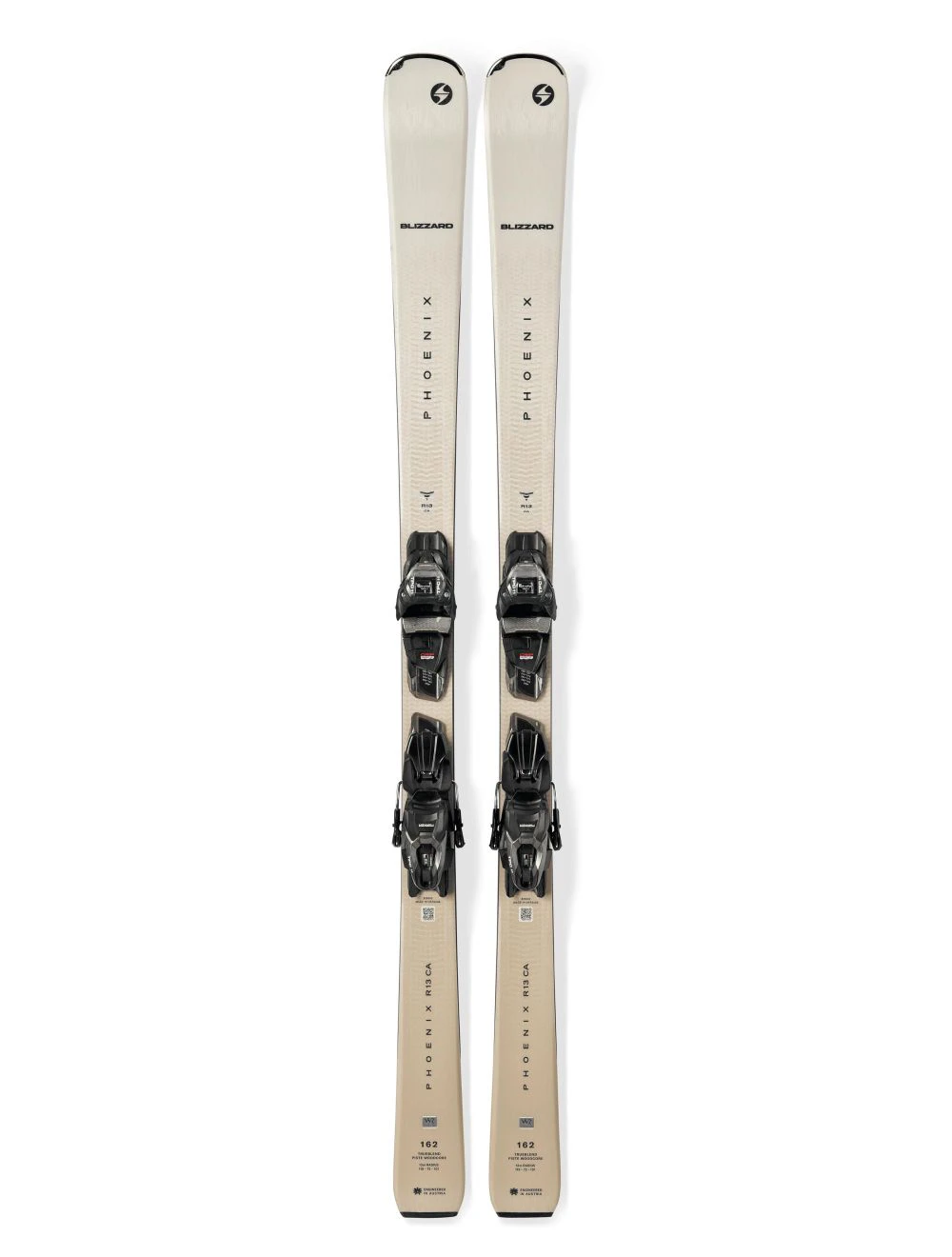 That is a Skis; Blizzard Phoenix R13 CA + TPC11 Demo W sand