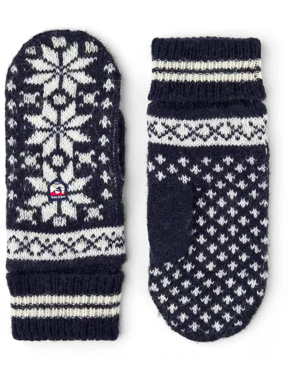 That is a Skigloves;Snowboard.gloves Hestra Isvik Mitten navy offwhite