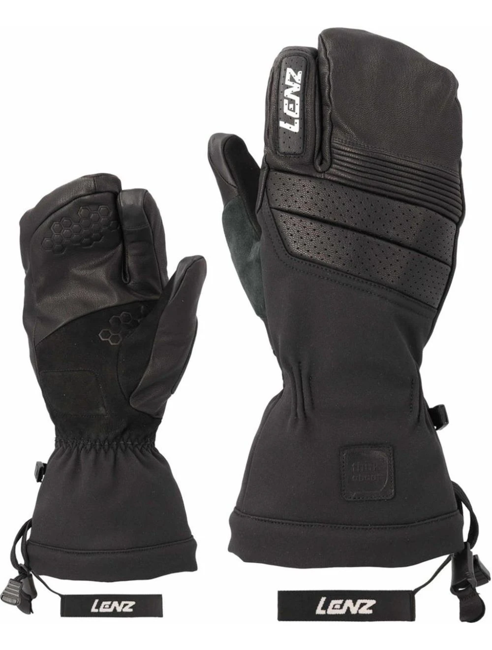 That is a Gloves;Snow Lenz Think about Lobster Glove Men Black Black