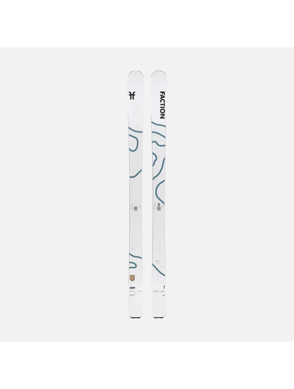 That is a Skis;Freerideskis Faction Ski Agent 1 White White