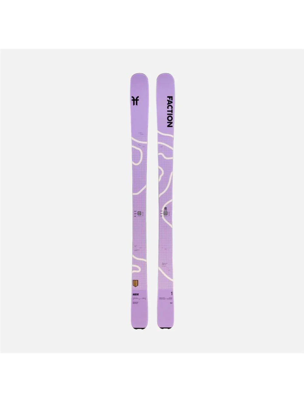That is a Skis;Freerideskis Faction Ski Agent 1 purple purple