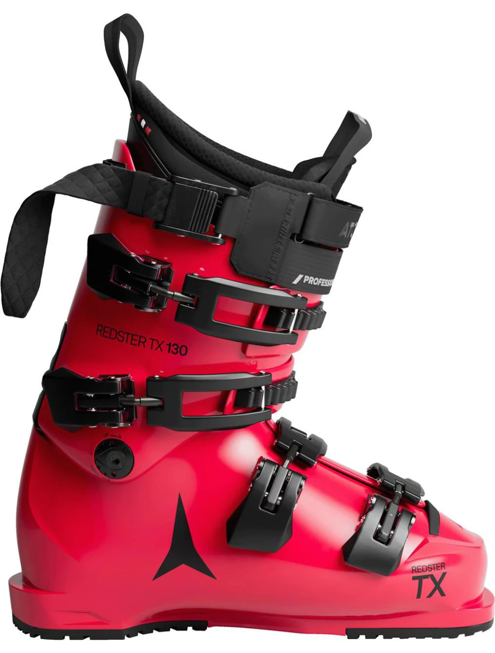 That is a Skiboots Atomic Redster TX 130 red tension black