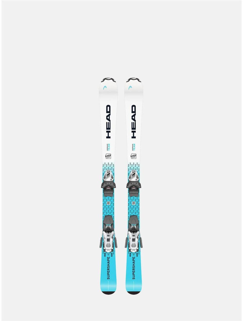 That is a Skis; Head Supershape Team Easy + JRS 4.5 GW CA