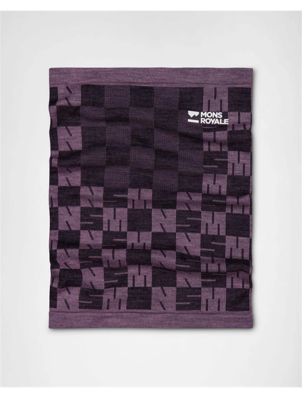 That is a Scarf Mons Royale Unisex Ascender Merino Seamless Neckwarmer Mauve / Black Mauve / Black