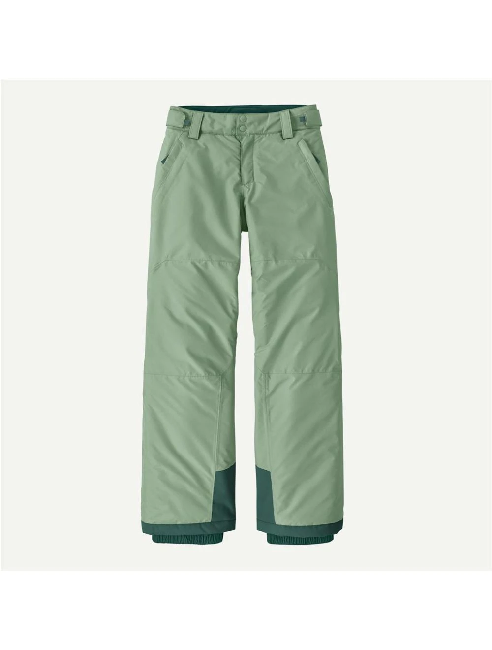 That is a Snowboard Pants; Ski Pants; for Kids Patagonia K's Powder Town Pants Ellwood Green Ellwood Green