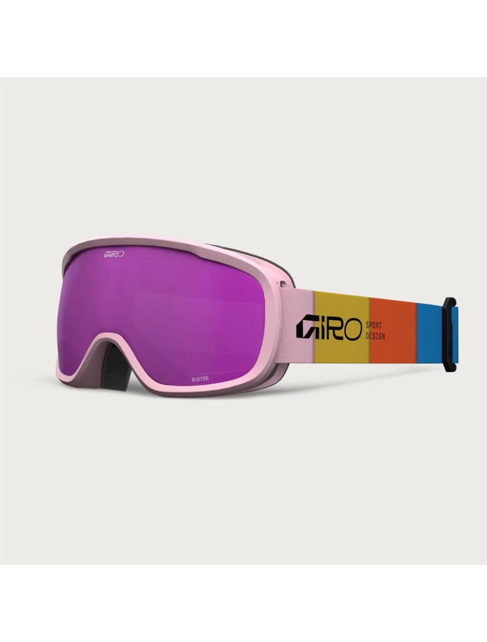 That is a Snow Goggles for Kids Giro Buster Blocks Pink/Amber Pink Blocks Pink/Amber Pink