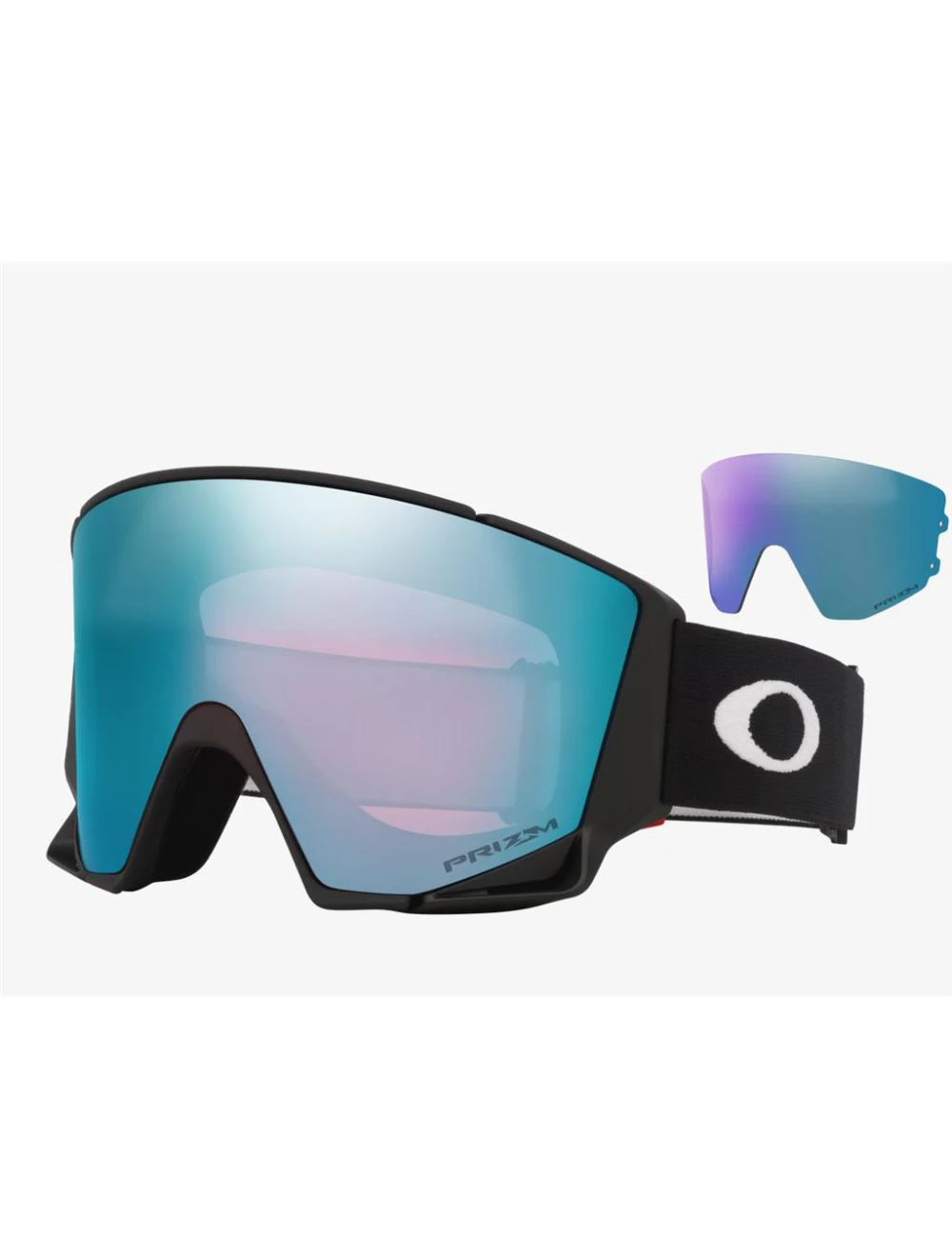 That is a Snowgoggles Oakley Flowscape L Matte Black Prizm Saph & Iced Prizm Saph & Iced
