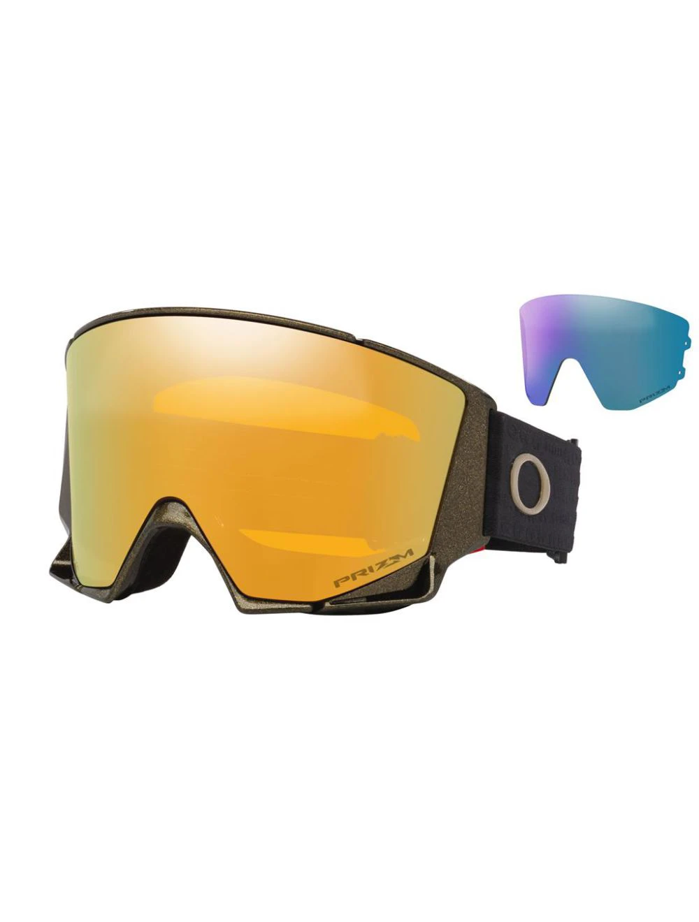 That is a Snowgoggles Oakley Flowscape L 50th  Anniversary Prizm 24K Prizm 24K
