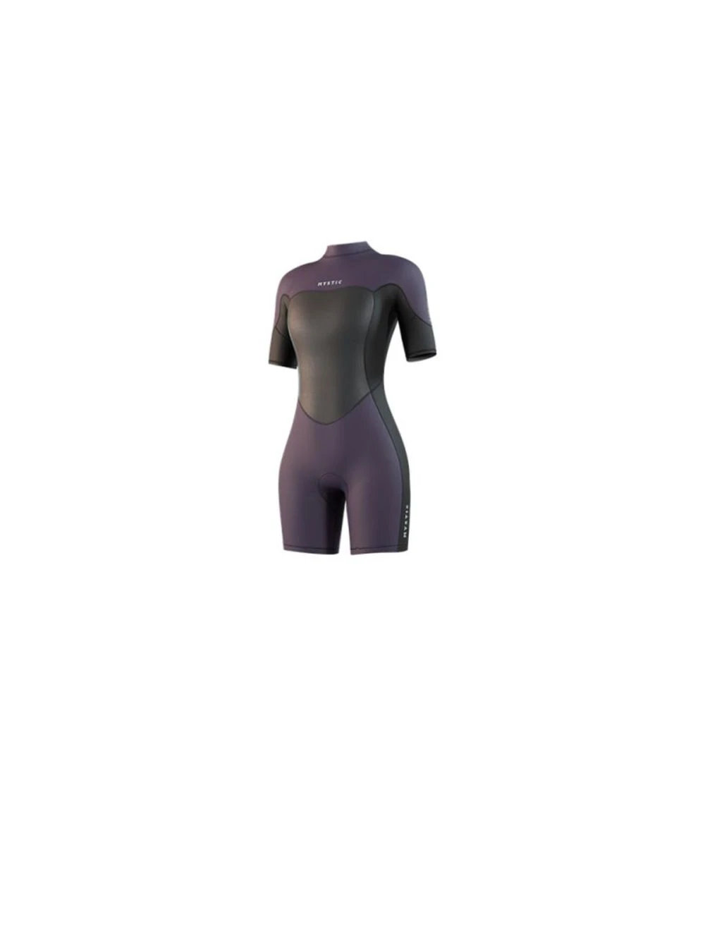 That is a Wetsuit; Surfsuit Mystic Brand Shorty 3/2mm Bzip Flatlock W Deep Purple Deep Purple
