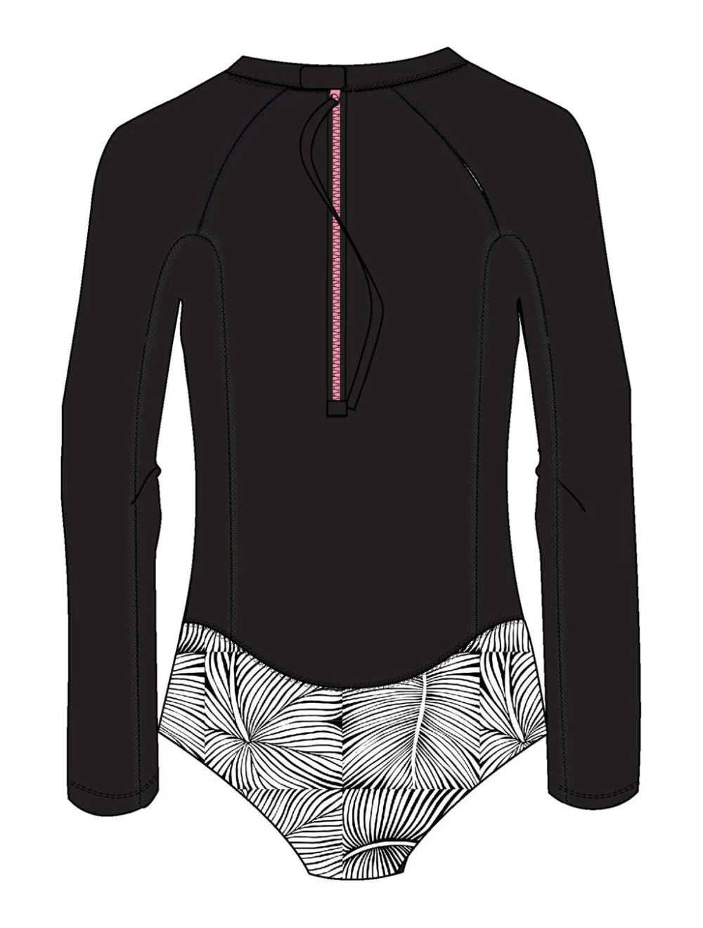 That is a Rashguard; Roxy Pro Surf LS ONESIE Anthracite Popiscus Anthracite Popiscus