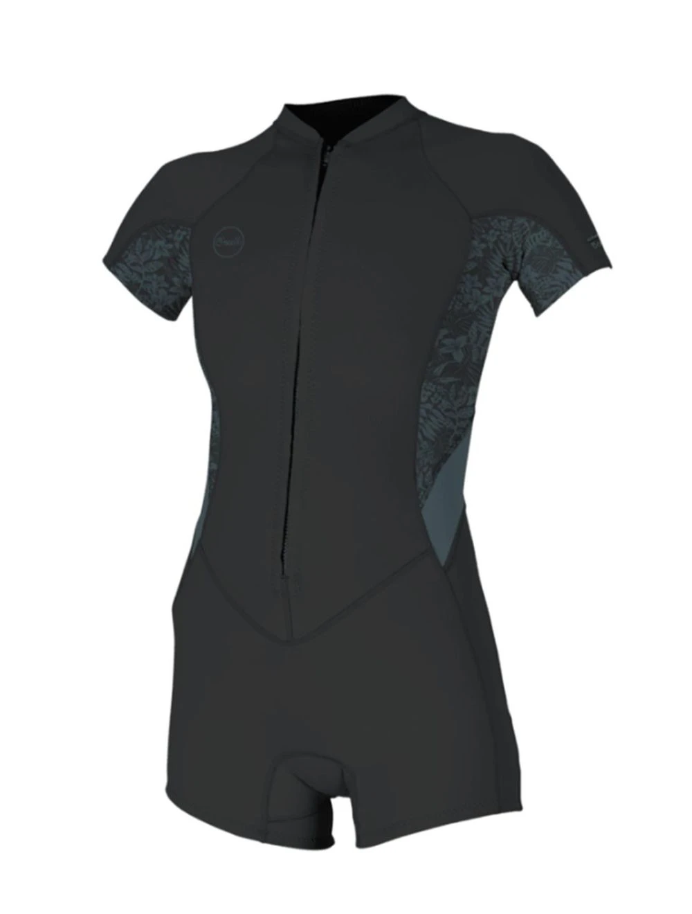 That is a Wetsuit; Surfsuit O'Neill Wms Bahia 2/1 Front Zip S/S Spring TempDSTL/Shadedislandsky