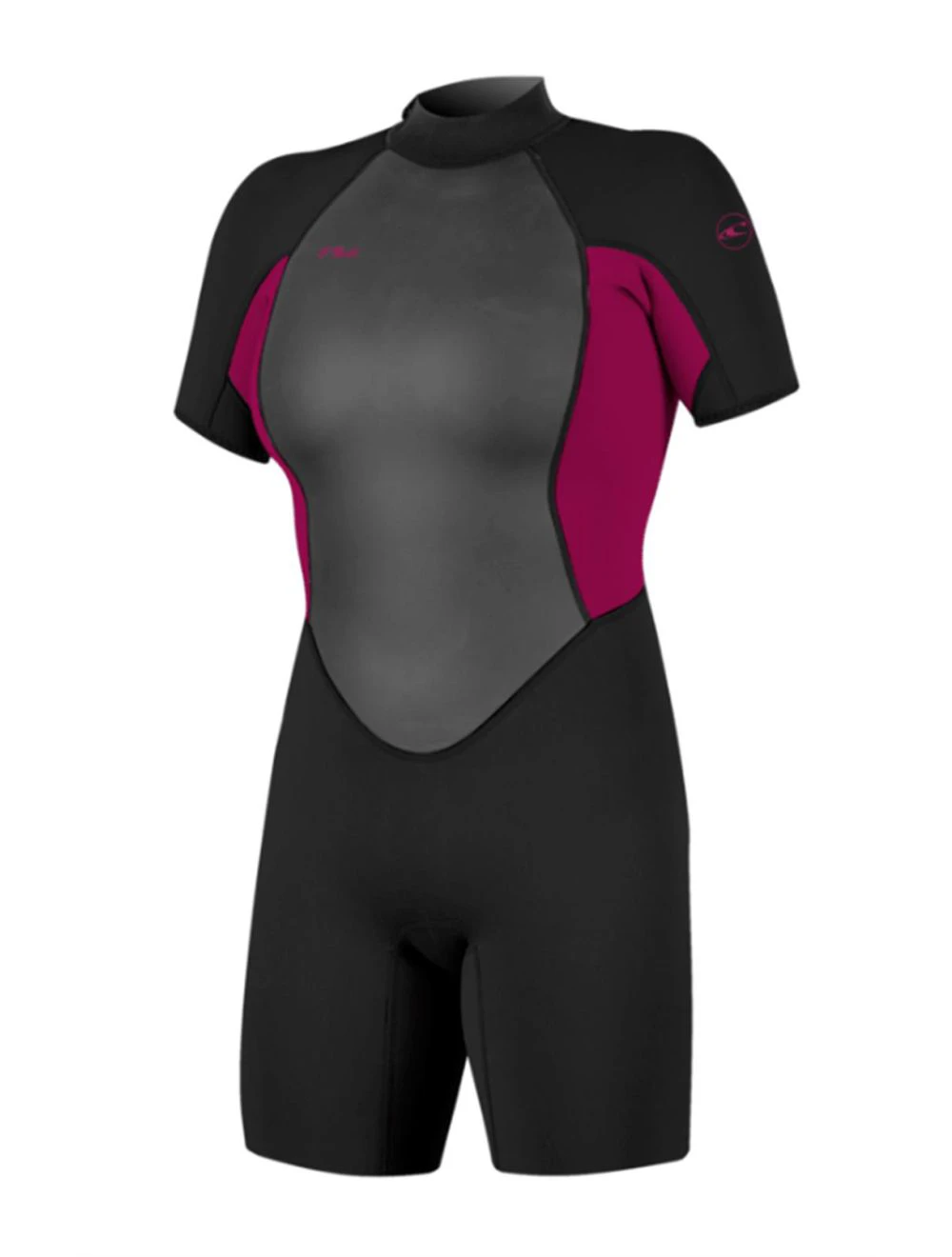 That is a Wetsuit; Surfsuit O'Neill Wms Reactor-2 2mm Back Zip S/S Spring BLK/PunkPNK BLK/PunkPNK