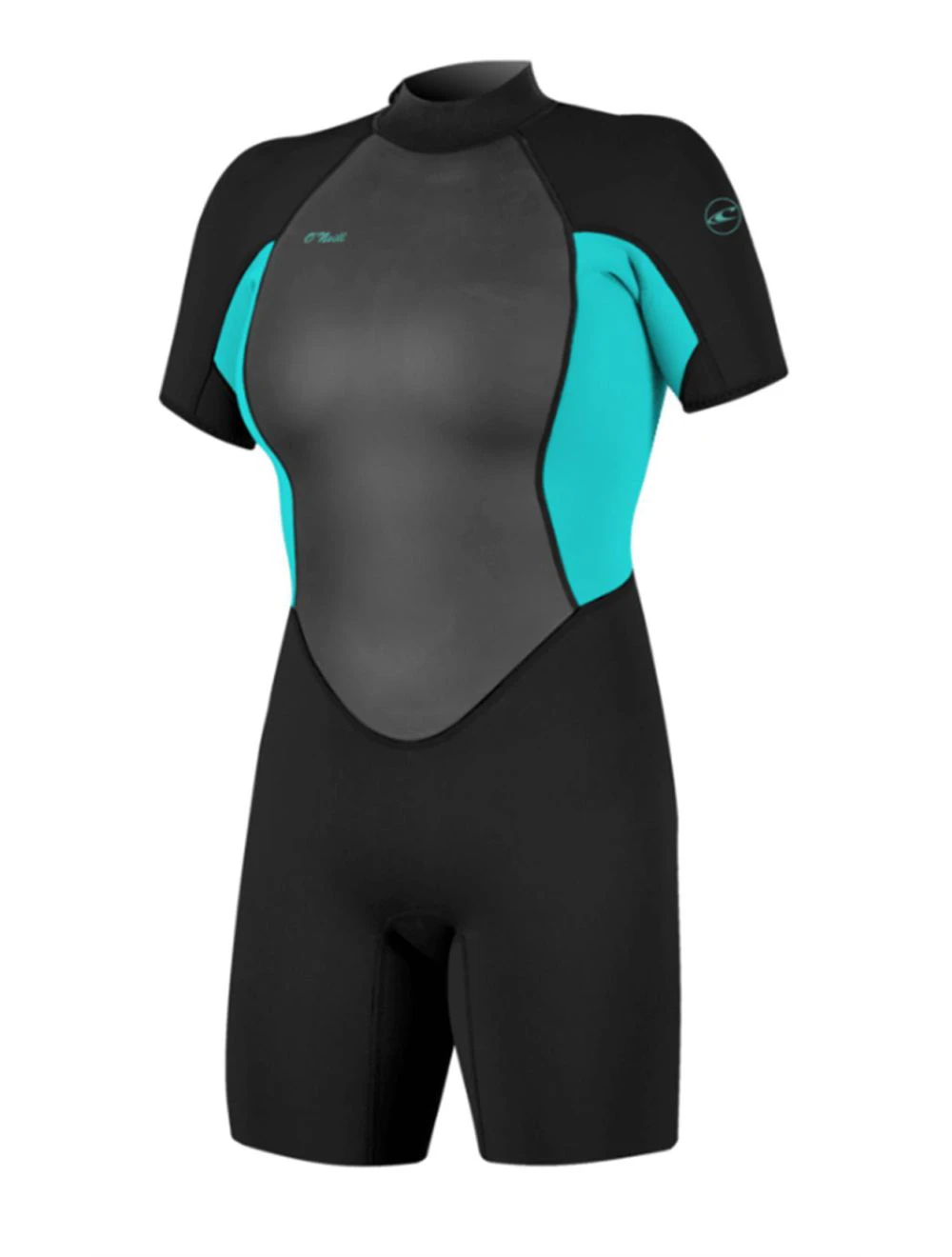 That is a Wetsuit; Surfsuit O'Neill Wms Reactor-2 2mm Back Zip S/S Spring BLK/LTAQUA BLK/LTAQUA