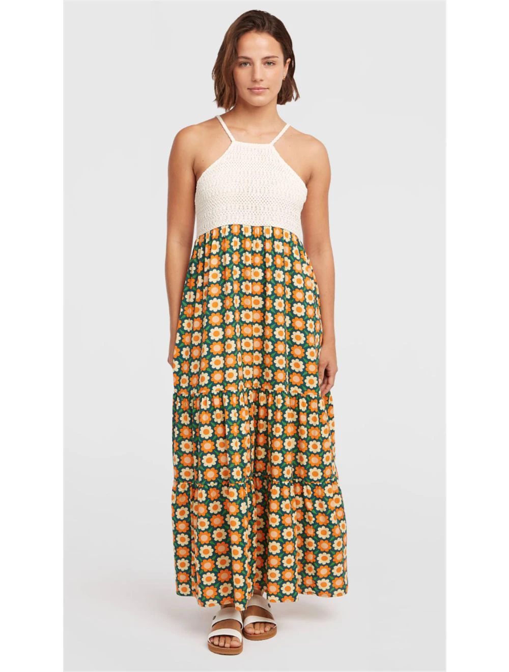 That is a Dress O'Neill O'Riginals Maxi Dress Green Retro Flower Green Retro Flower