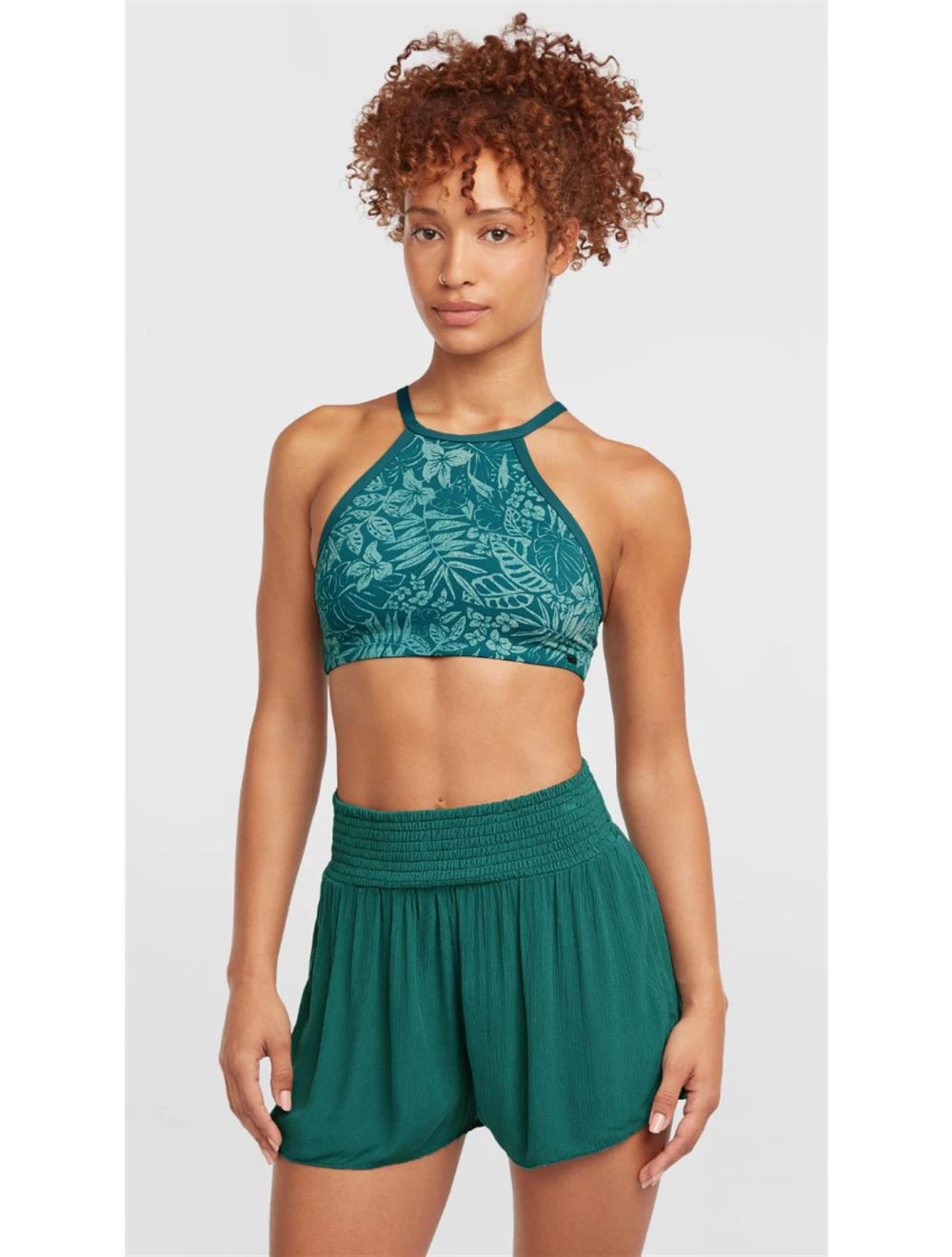 That is a Shorts O'Neill Johnny Smocked Waist Shorts Botanical Heat Botanical Heat