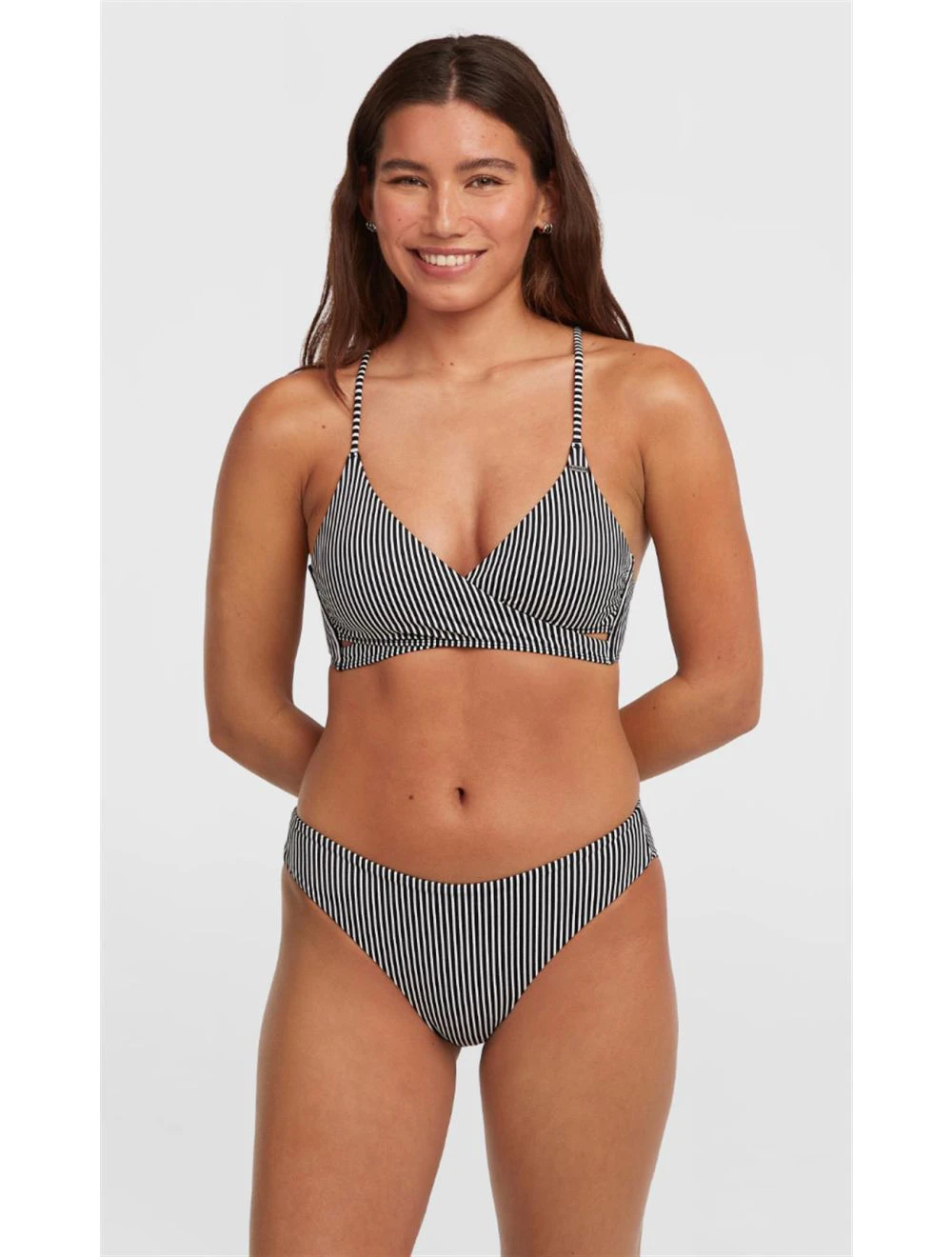 That is a Bikini O'Neill Baay Maoi Bikini Set Black Micro Stripe
