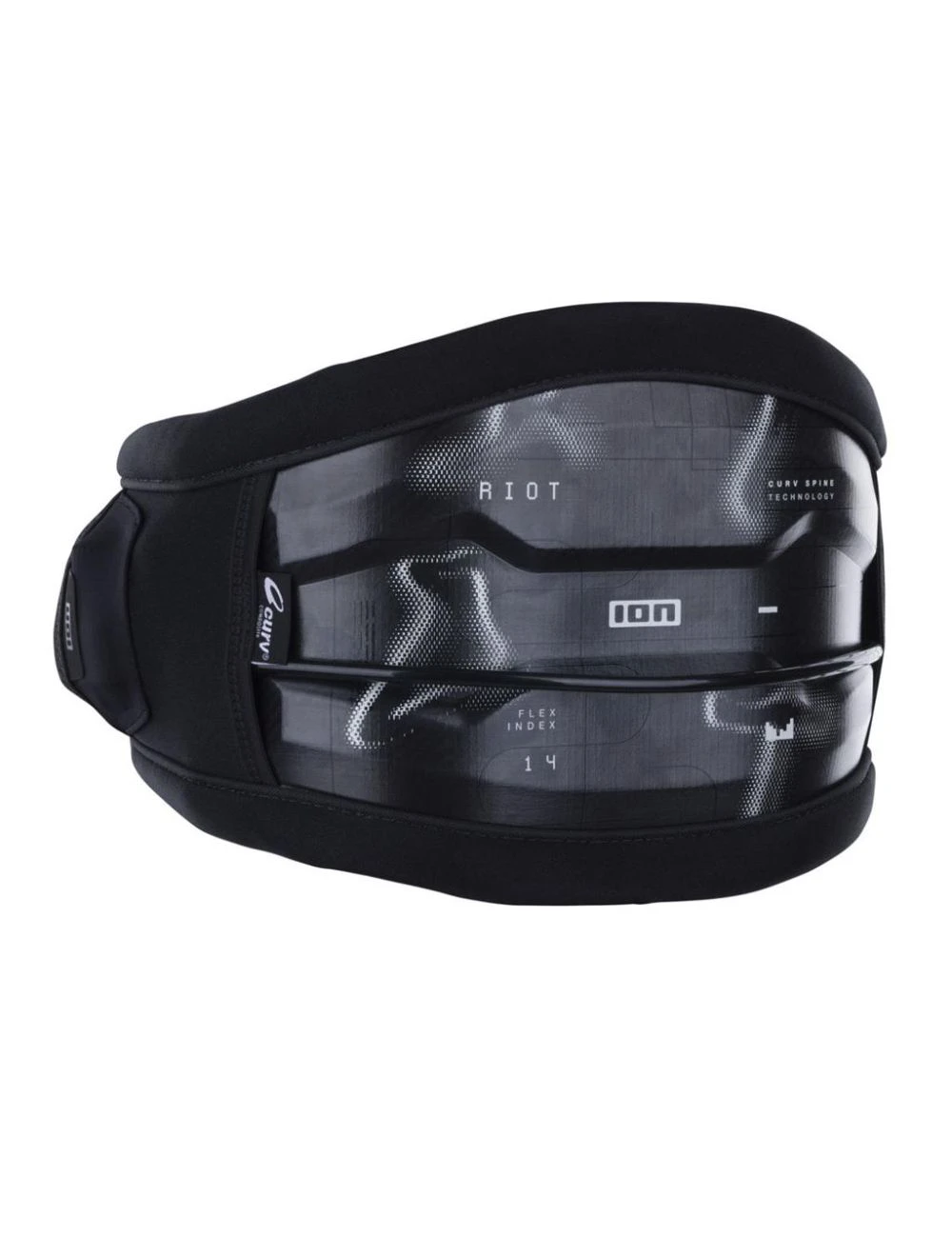 That is a Harness; Kitesurf Harness ION Harness Waist Kite Riot Curv Black Black
