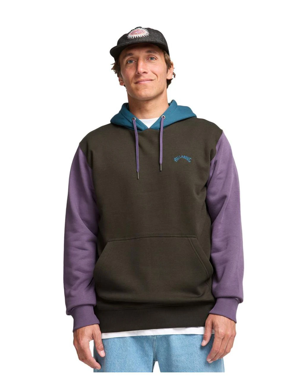 That is a Fleece Top Billabong Arch Block PO Dusty Grape Dusty Grape
