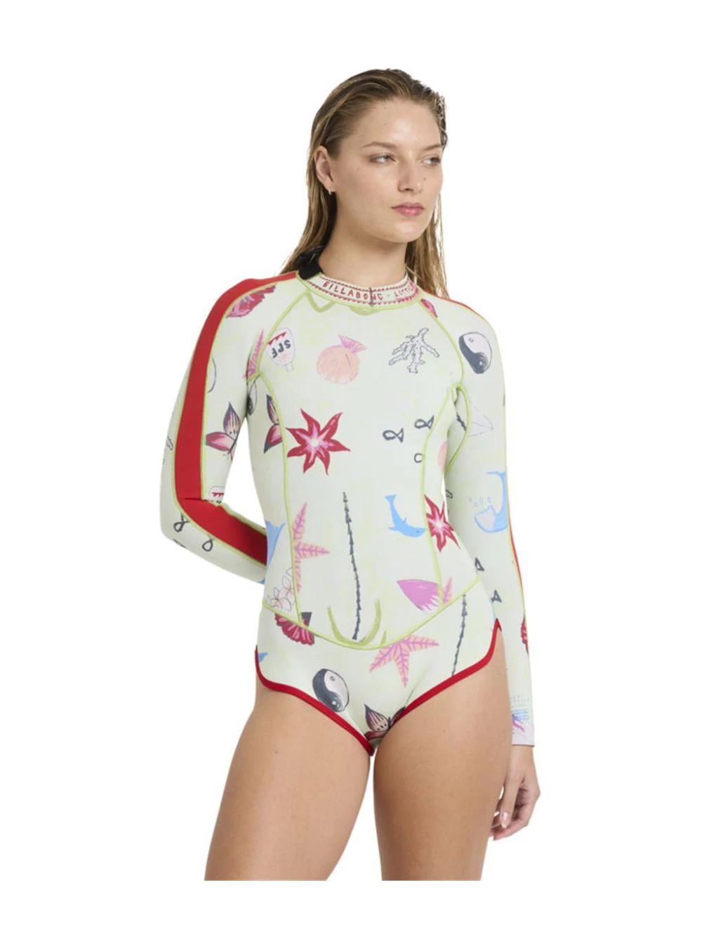 That is a Swimsuit Billabong Spring Glider BZ LS Spring Light Lime Light Lime