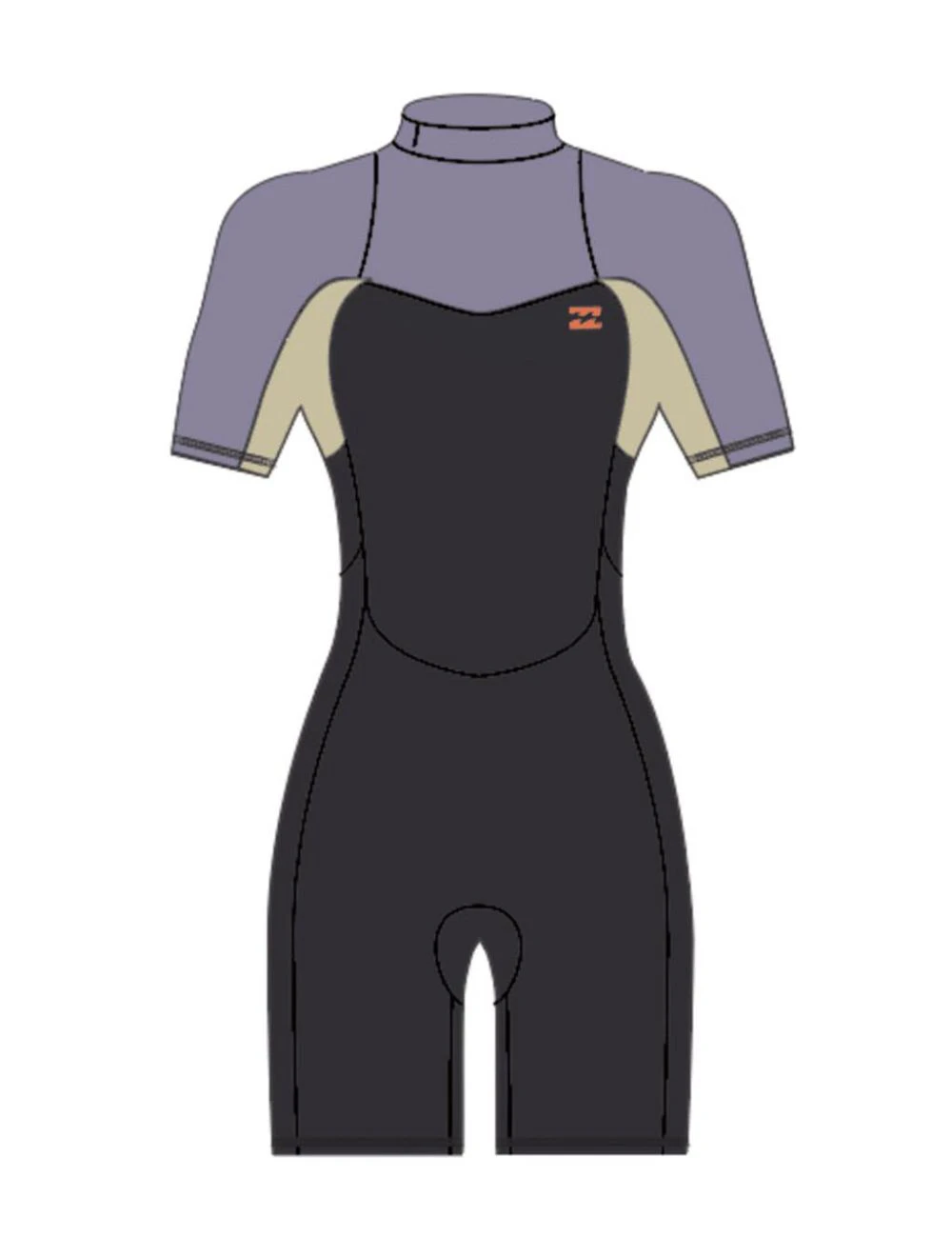 That is a Wetsuit; Surfsuit Billabong 202 Synergy FL Spring GREY Violet