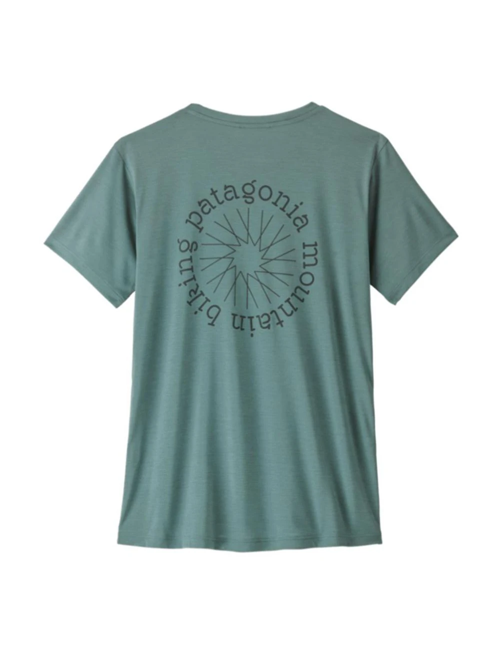 That is a T-Shirt Patagonia W's Cap Cool Daily Shirt - Spoke Stencil Blue Sage