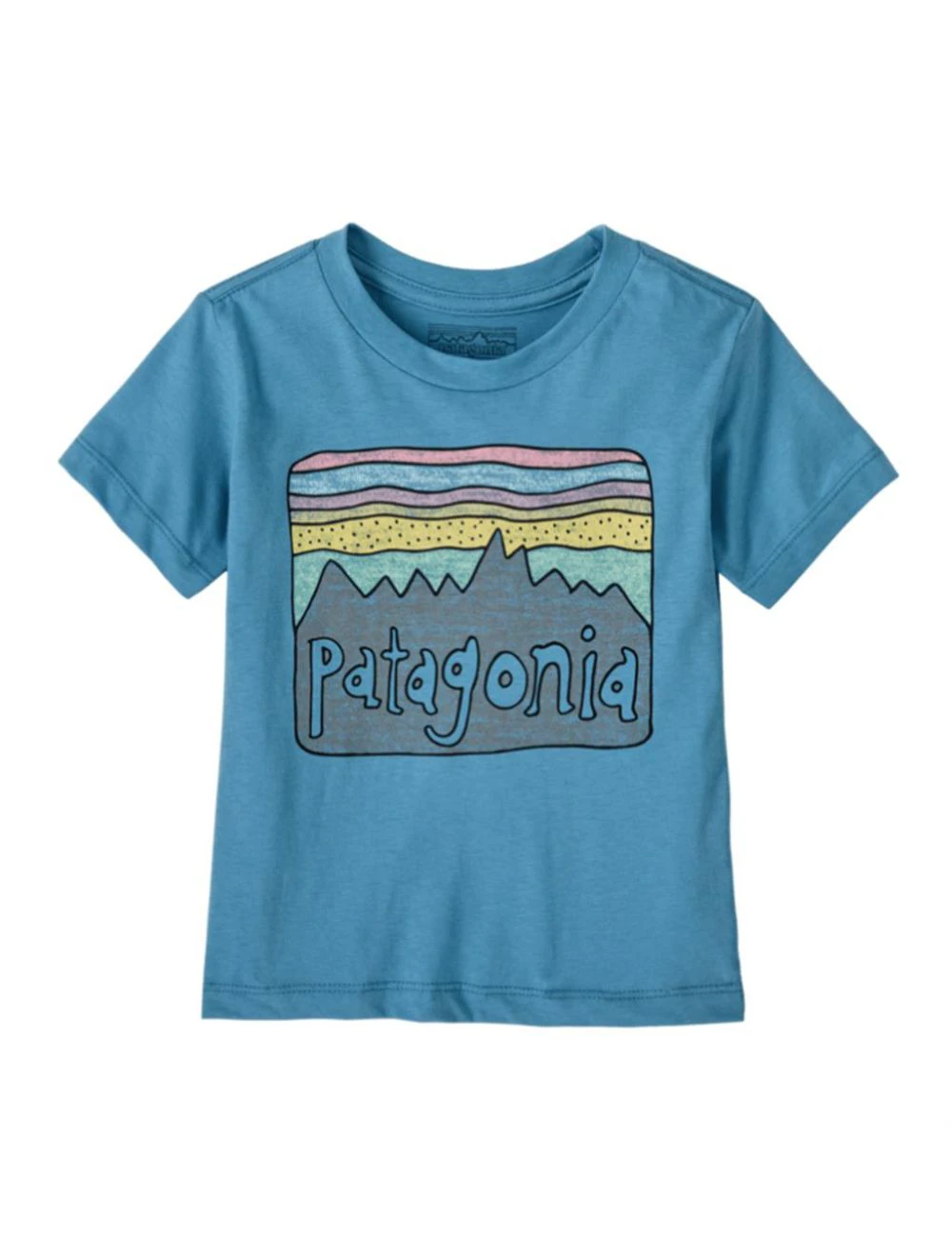 That is a T-Shirt;  Patagonia Baby Fitz Roy Skies T-Shirt Shore Blue Shore Blue