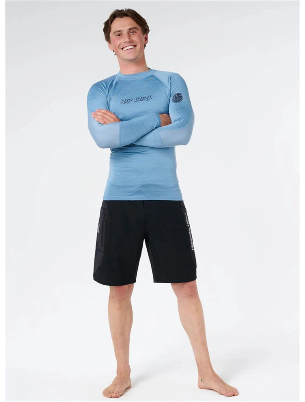 That is a Rashguard;UV-Shirt Rip Curl Dawn Patrol Upf Perf L/S Faded Denim Faded Denim