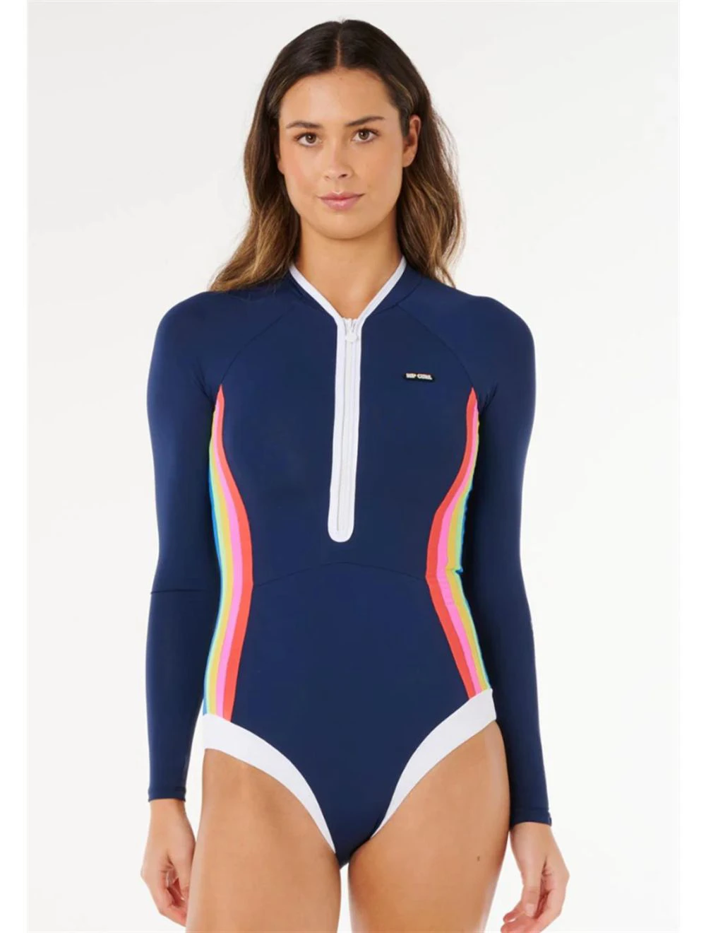 That is a Rashguard; Lycrasuit Rip Curl Surf Stripe UPF Surf Suit Dark Navy Dark Navy