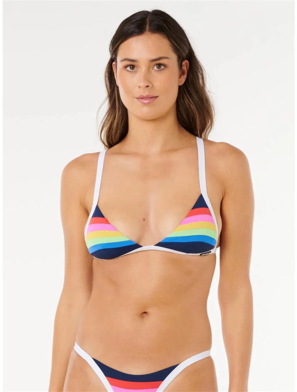 That is a Bikini Tops Rip Curl Surf Stripe Fixed Tri Dark Navy Dark Navy