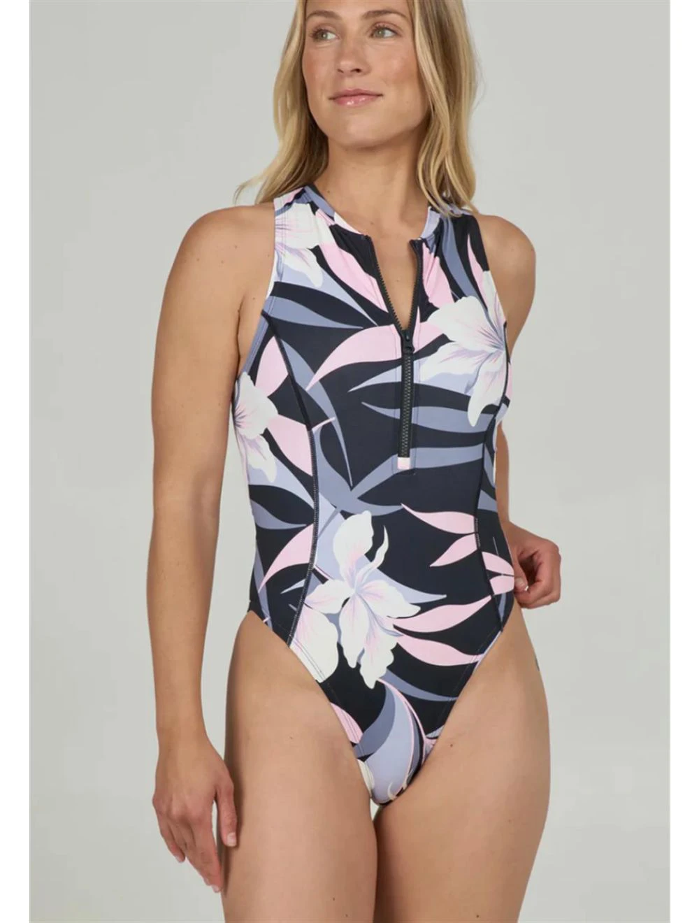 That is a Bikini Salty Crew Bloomed Surf Suit Black Black
