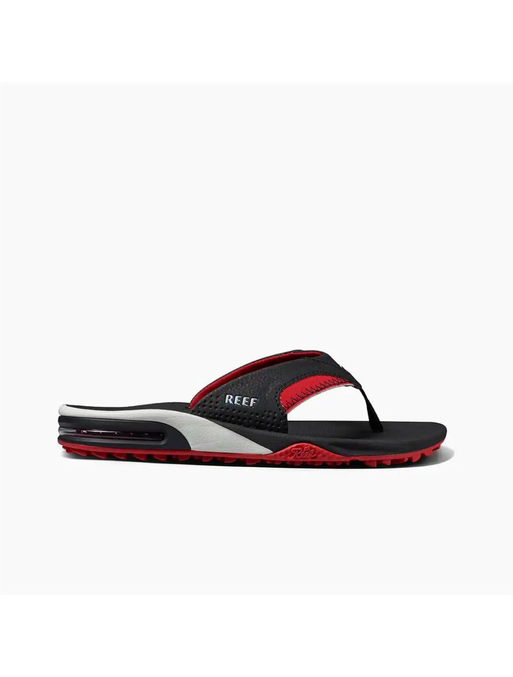 That is a Sandals; Flip Flops Reef Fanning Pregame Black/Red Black/Red