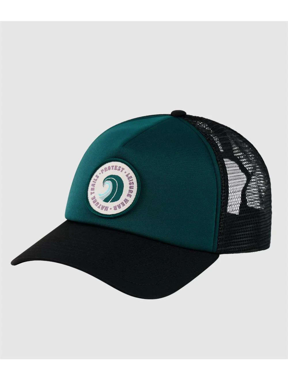 That is a Cap Protest PRTBadger truckercap Dark Teal Dark Teal